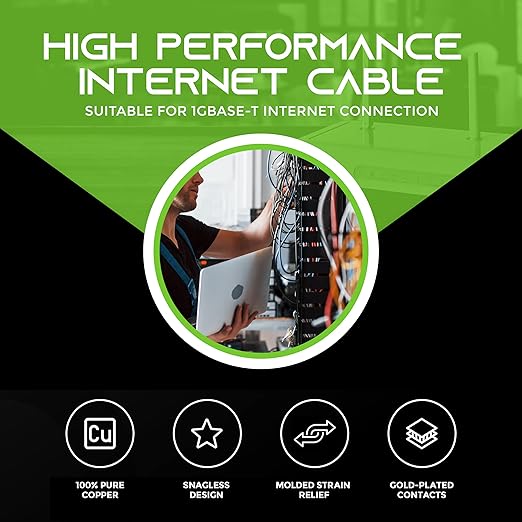 GEARIT 24-Pack, Cat5e Ethernet Patch Cable 3 Feet - Image 2