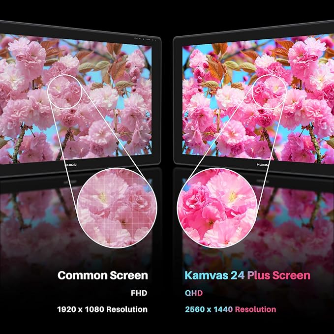 HUION Kamvas 24 Plus 2.5K QHD Graphic Drawing Tablet - Image 3
