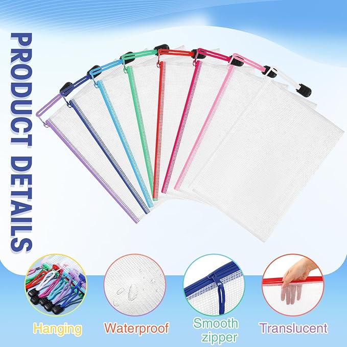 Jetec 32 Pcs Mesh Zipper Bags Toy Storage Bikini Organizer Bag Bolsas Para - Image 3