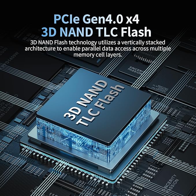 1TB SSD NVMe M.2 2280 PCIe Gen4 x4 Internal Solid State Drive - Image 3