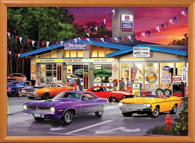 MasterPieces - 1000 Piece Jigsaw Puzzle, Route 66 Pitstop, Fun - Image 8