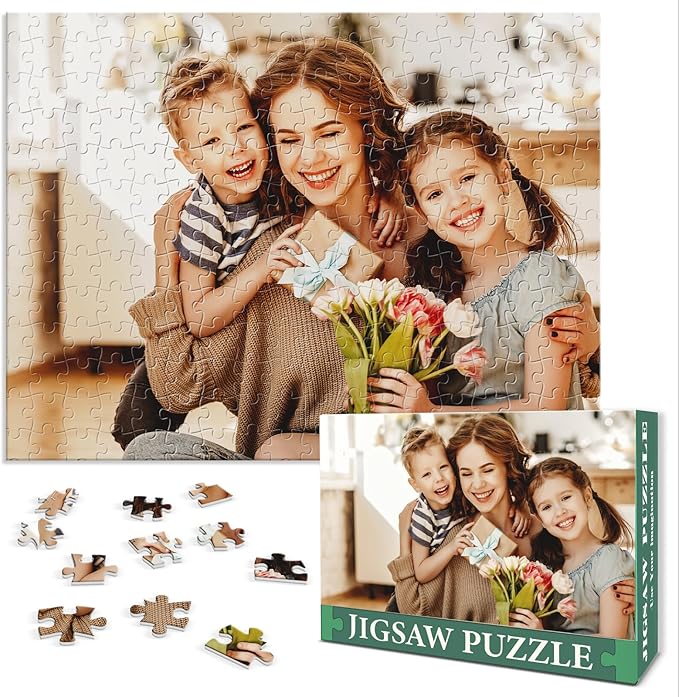 Personalized Puzzle Gifts for Mothers Day, Custom Photo Puzzle for Mom from by Unknown