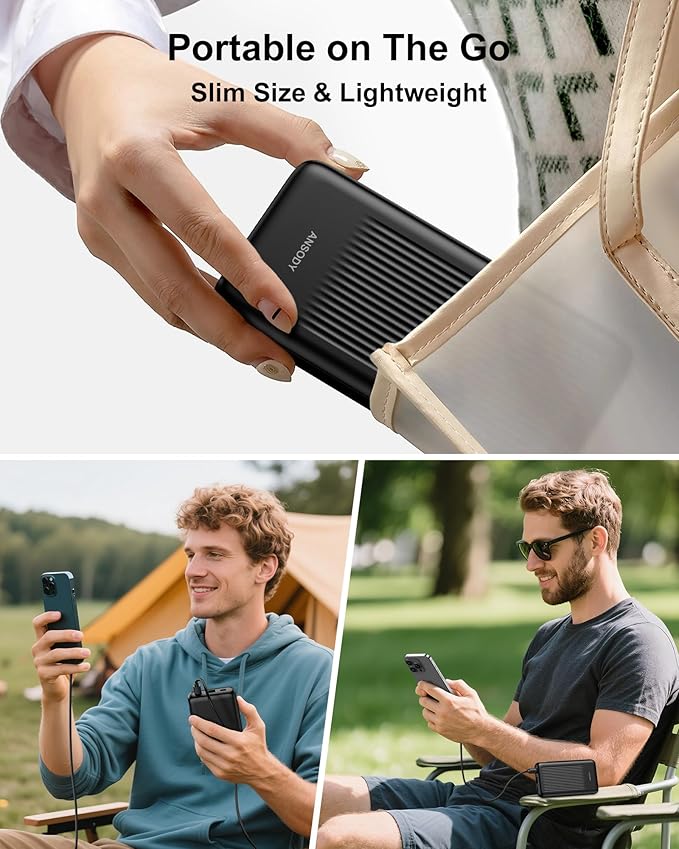 2-Pack 10000mAh Power Bank Fast Charging, 22.5W Compact USB C Portable Charger - Image 8