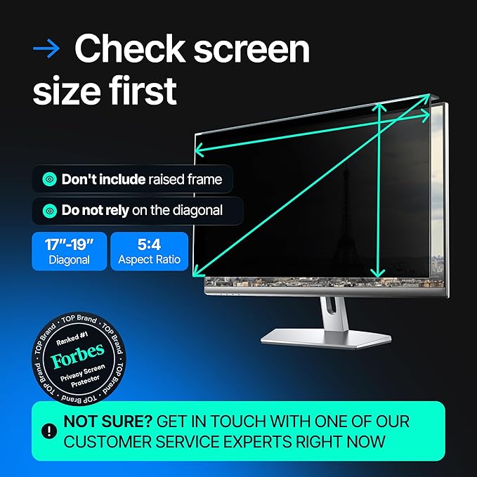Universal Acrylic 17, 19 Inch Computer Privacy Screen Filter - Image 4