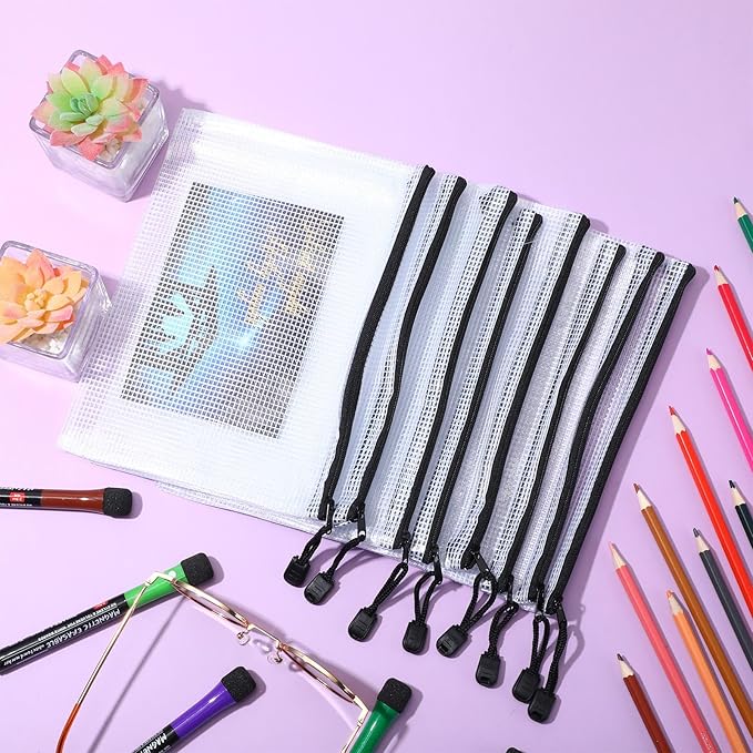 Jetec 32 Pcs Mesh Zipper Bags Toy Storage Bikini Organizer Bag Bolsas Para - Image 5
