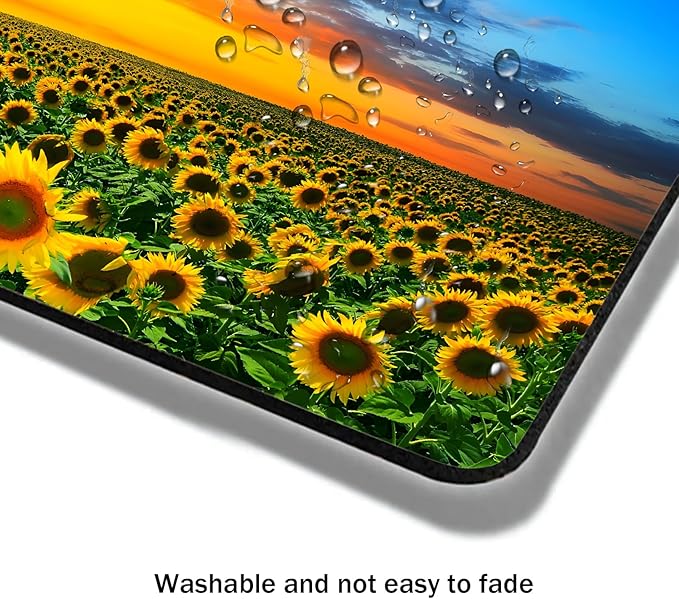Mouse Pad, Beautiful Sunset Sunflower Mouse Pads - Image 4