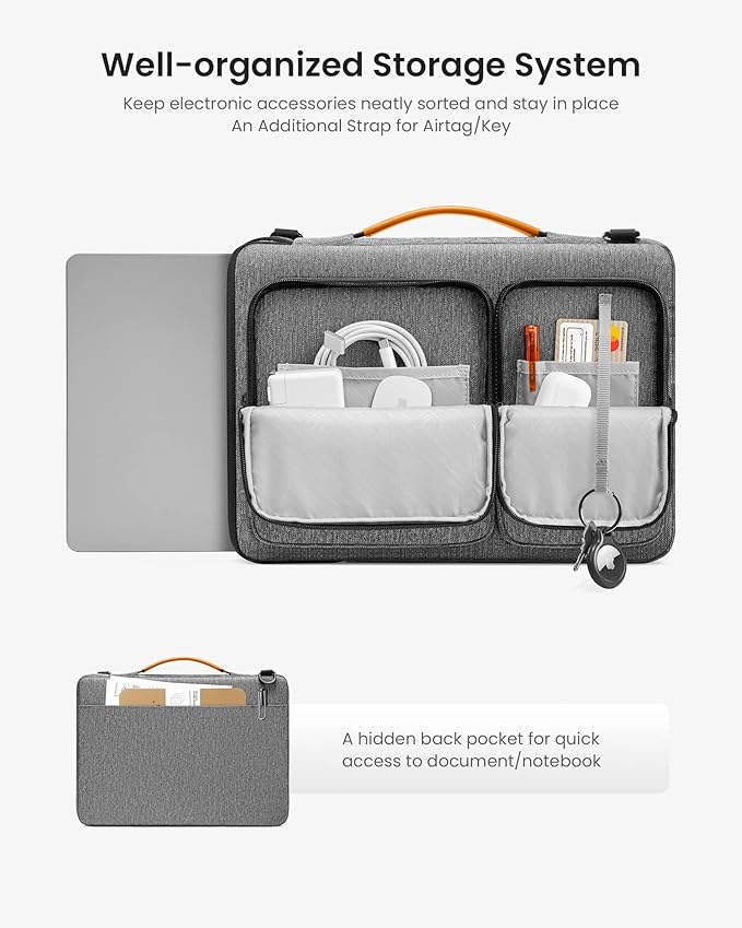 tomtoc Laptop Shoulder Bag for 14 Inch MacBook Pro M4/M3/M2/M1 Pro/Max 2024-2021 - Image 3