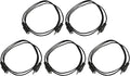 Five Pack of YCS Basics 3 Foot 3.5mm Headphone Extension Cables Male/Female by YCS+basics