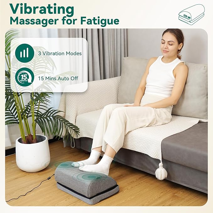 Snailax Heated Foot Rest Under Desk at Work, Ergonomic Footrest - Image 2