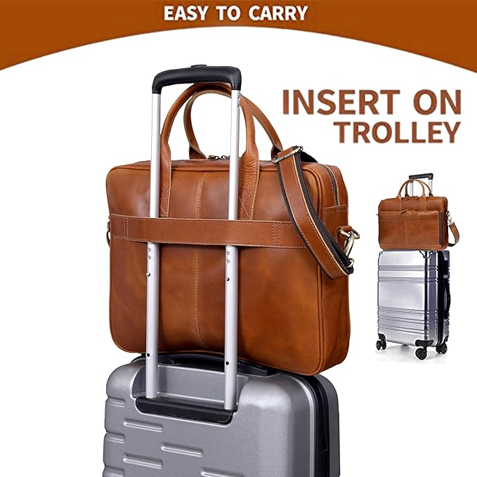 VC VINTAGE COUTURE Leather briefcase bag - Image 5