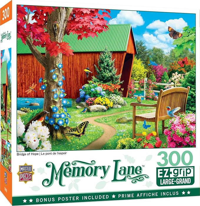 MasterPieces - 300 Piece Jigsaw Puzzle, Large EZ Grip Shapes, Bridge of Hope by MasterPieces