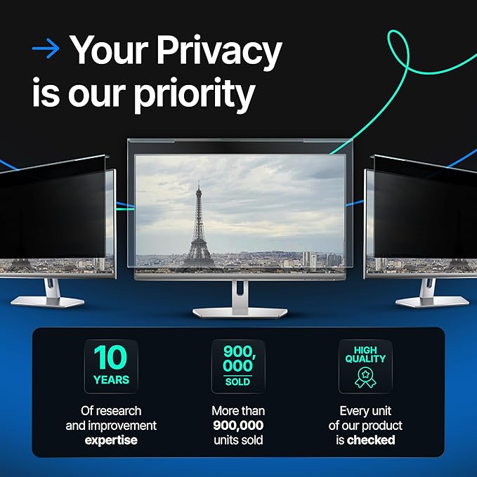 Acrylic 22 Inch Computer Privacy Screen Filter - Image 9