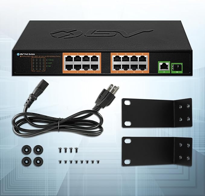 BV-Tech 18 Ports Long Range PoE+ Switch - Image 7