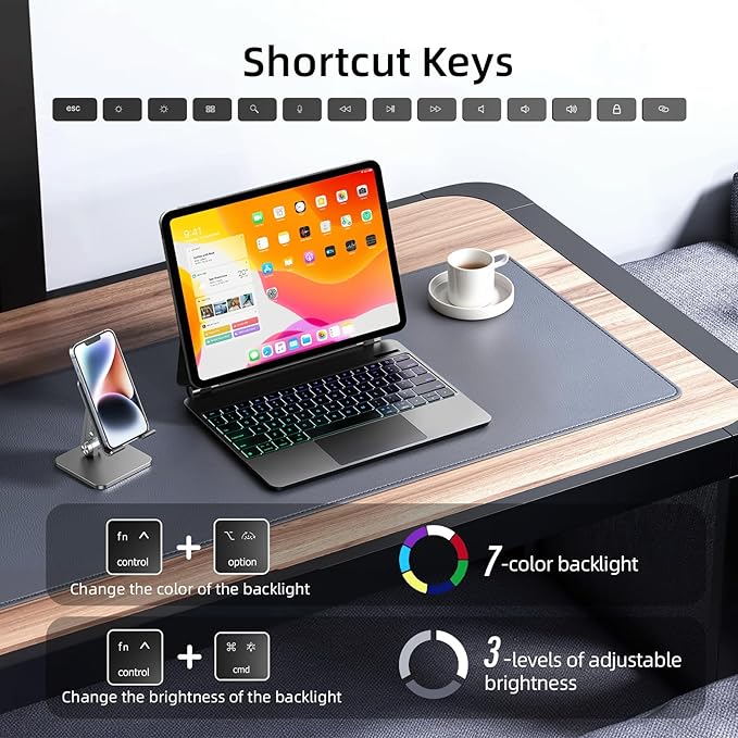 for iPad Air 13 inch case Keyboard M3 2025 & M2 2024, Magic Keyboard - Image 4