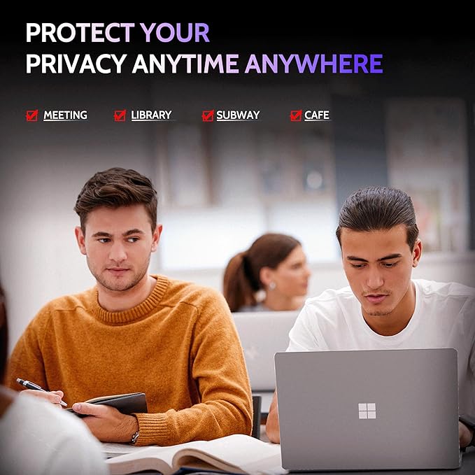 Privacy Screen for 15 Inch Surface Laptop 7, MagicSuction™ Removable Anti Spy - Image 7