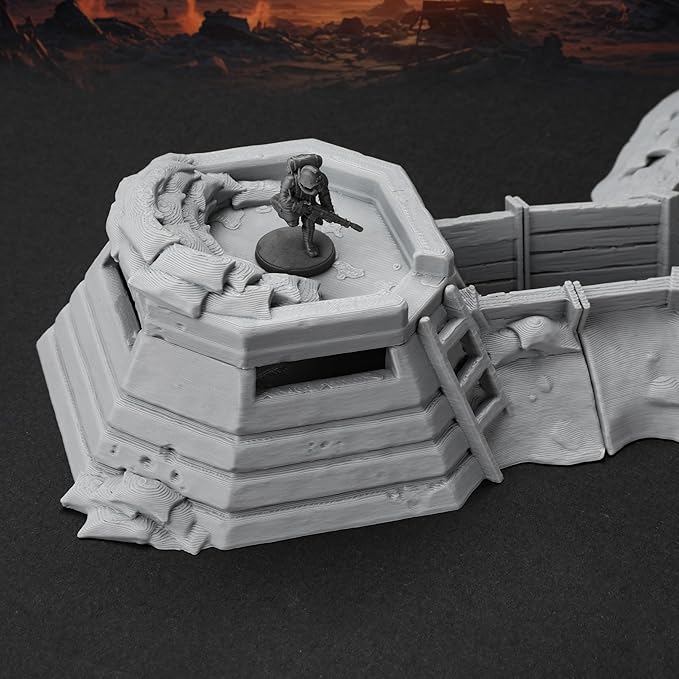AUSPDICE RPG Terrain AF695 Trench Set – Modular Defensive Position - Image 2