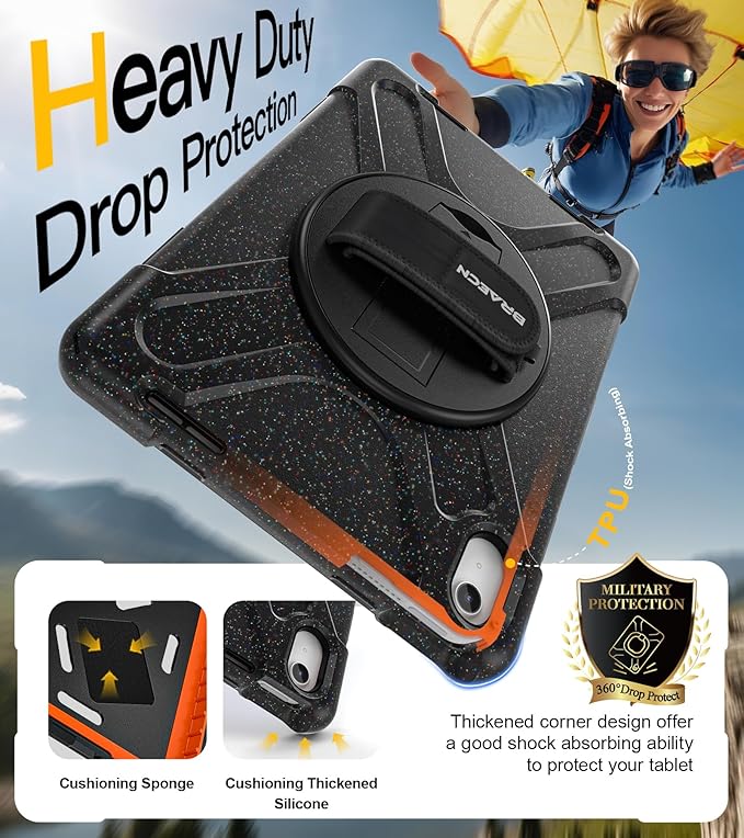 BRAECN for iPad 11th/10th Generation case 11/10.9 inch 2025/2022 Heavy Duty - Image 4