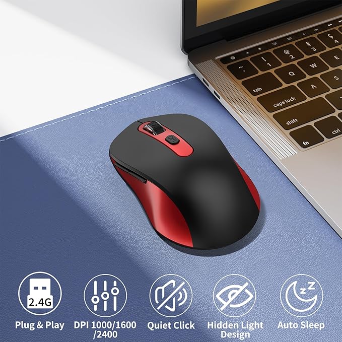 Wireless Mouse for Laptop, Chromebook, Silent Mouse - Image 2