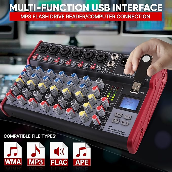 Pyle Professional Wireless DJ Audio Mixer - Image 4