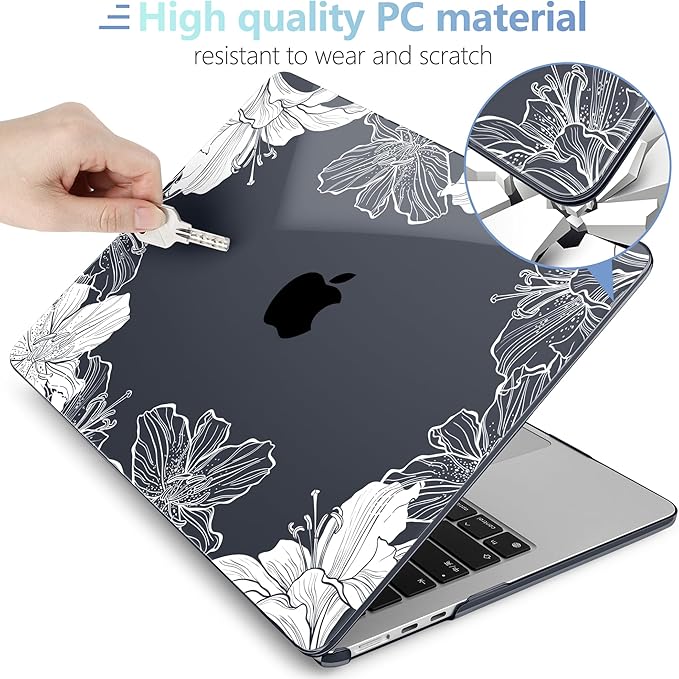 MEEgoodo Case for M4/M3/M2 MacBook Air 13.6 inch Case 2025 2024 2022, Fit Model - Image 4