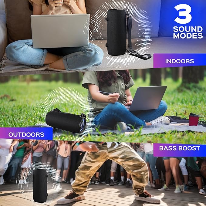 TREBLAB Ultra Loud Wireless Speaker - 60W Stereo Sound - Image 8