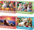 4 Packs 100 Piece Puzzles for Kids Ages 4-6 by Unknown