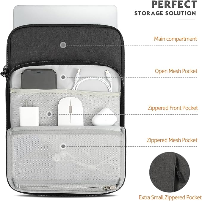 MoKo 12.9 Inch Tablet Sleeve Bag Carrying Case - Image 6