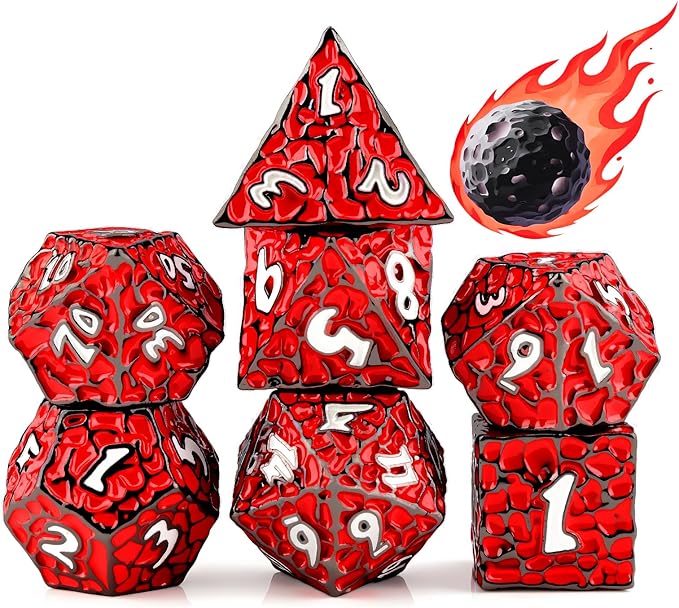 PJOY Metal D&D Dice Set for Dungeons and Dragons Dice by PJOYDice
