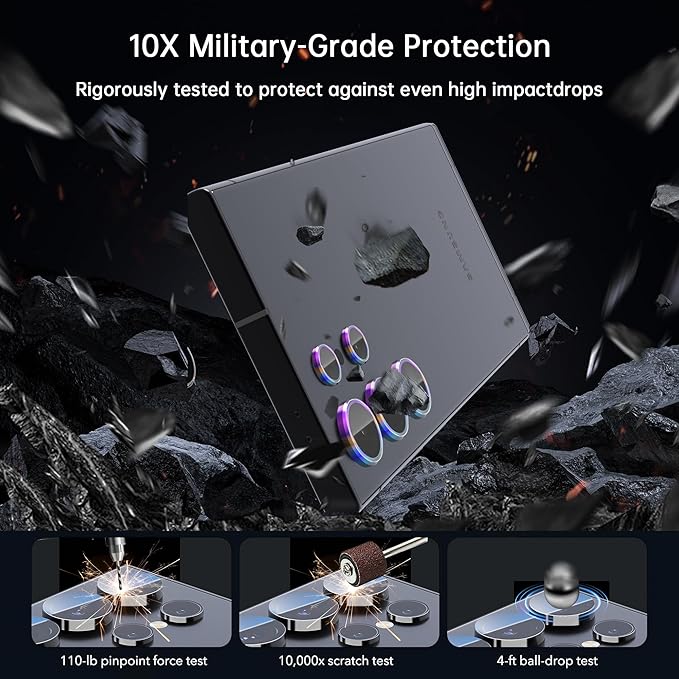 For Samsung Galaxy S23 Ultra Camera Lens Protector, Individual Lens Protector - Image 4