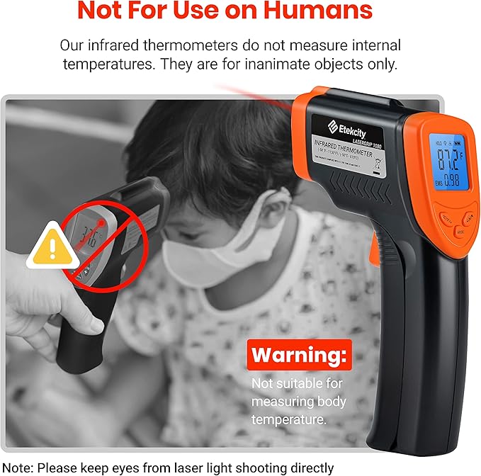 Etekcity Infrared Thermometer 1080, Heat Temperature Temp Gun - Image 9