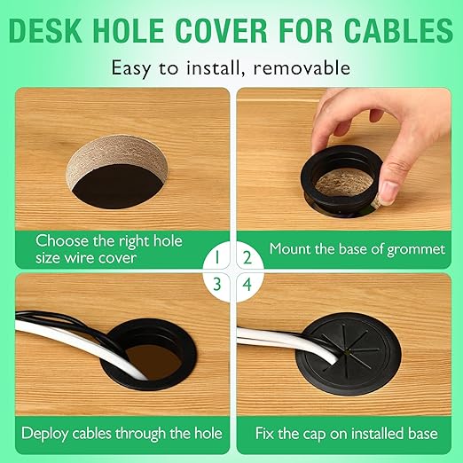 5 Pcs Desk Grommet 2" / 50 mm, Desk Hole Cover - Image 6