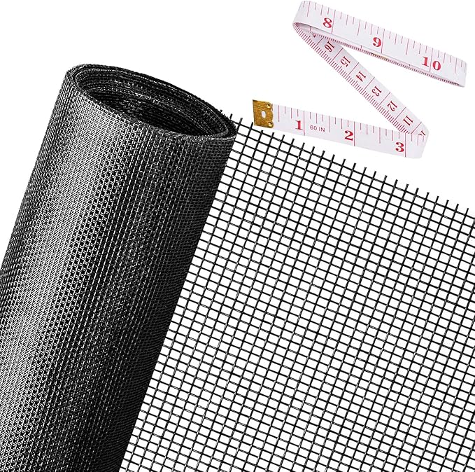 Replacement Window Screens, 59X106 Inch Durable Window Screen Mesh by Ouskr