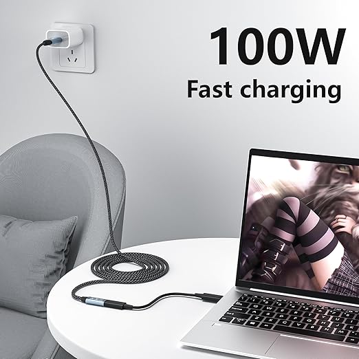 USB C Extension Cable 16.5FT, 20Gbps/100W USB3.2 Type C Extender Cord, 4K@60Hz - Image 5