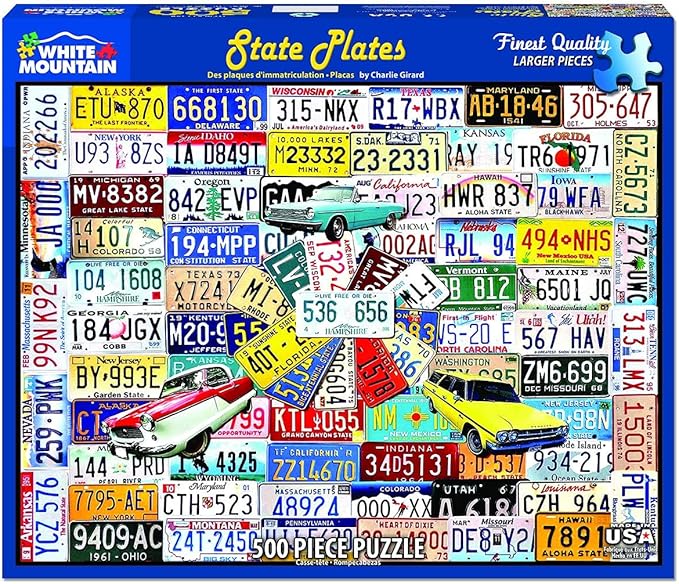 White Mountain Puzzles State Plates - Image 2