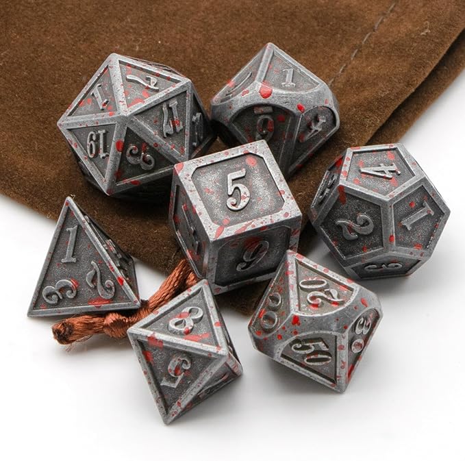 D&D Dice, DND Dice Set for Dungeons and Dragons, D20 Metal Dice for Gaming Dice - Image 3