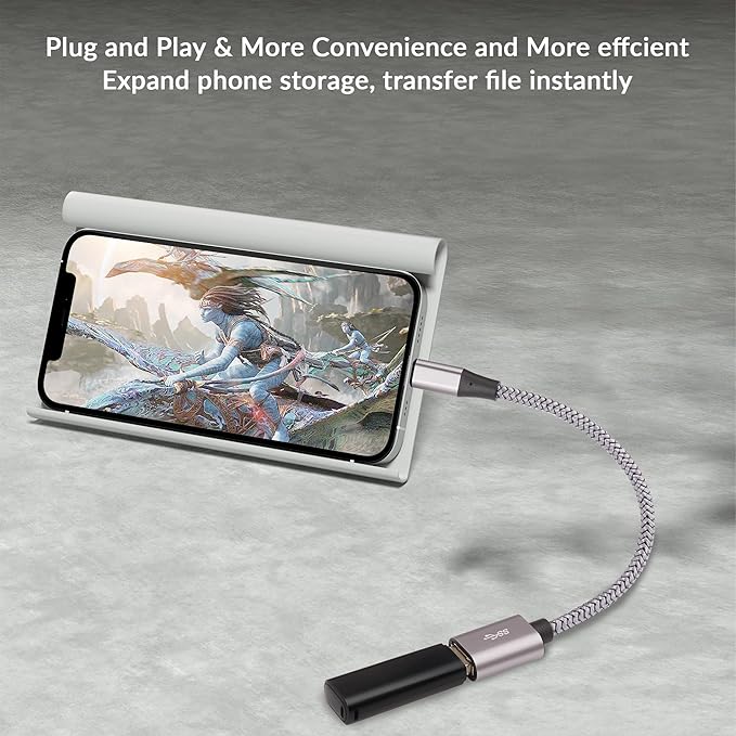 USB to Micro USB Adapter 2 Pack, Unidirectional Micro USB Male to USB Female - Image 5