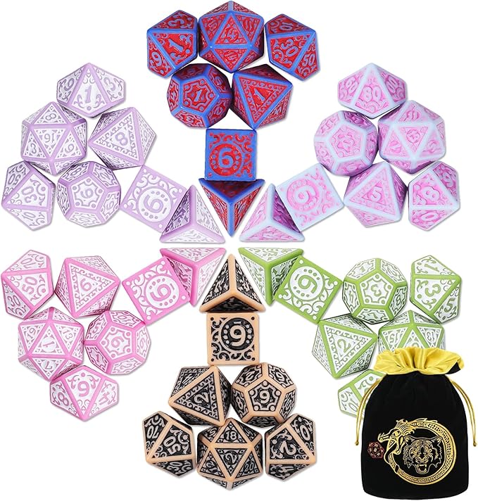 CiaraQ DND Polyhedral Dice Set by CiaraQ