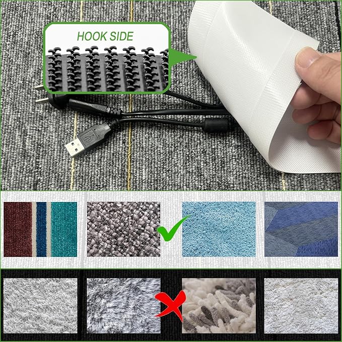 Floor Cable Covers - 20ft Oxford Fabric Cord Protector - Image 3