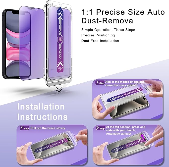 2 Pack Anti Blue Light Matte Screen Protector - Image 4