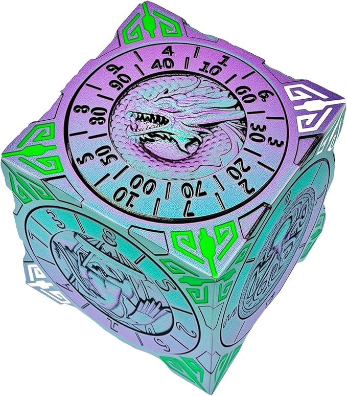 Spinner Dice 7-in-1 Metal DND Set – Premium Copper RPG Dice by stoytto