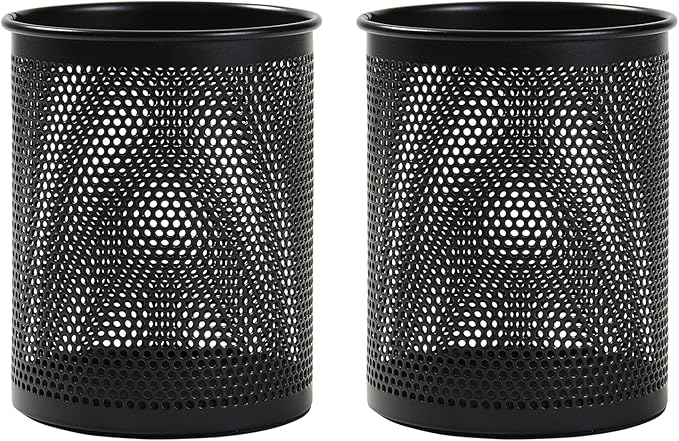 Comix Pen Holder Desk Organizer, Wire Mesh Pencil Cup by Comix