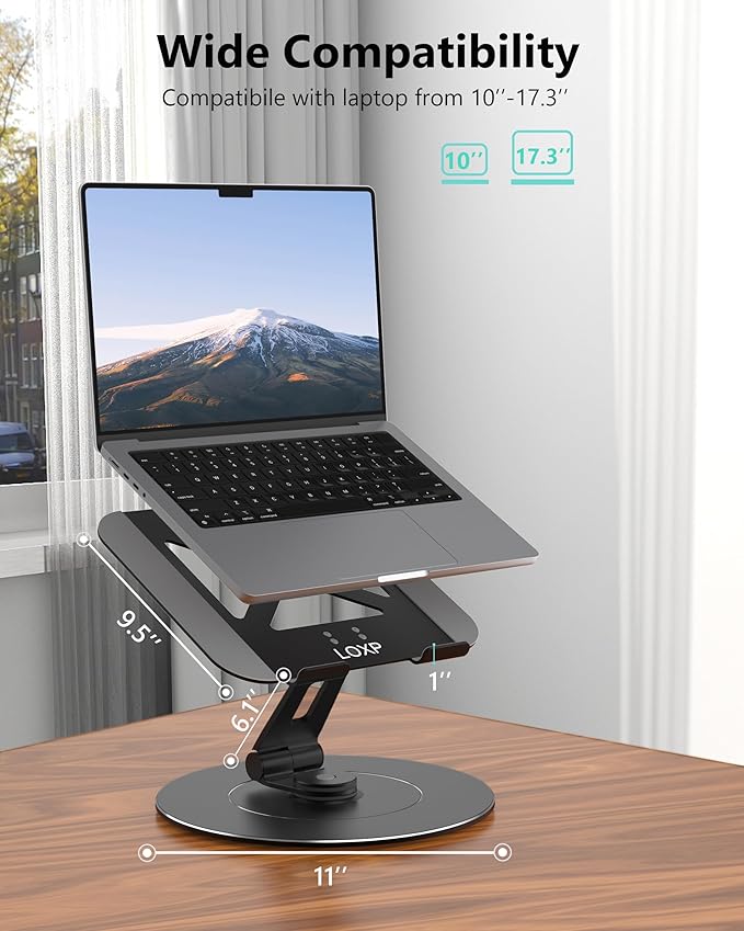 Adjustable 10-17.3" Laptop Stand - Image 2