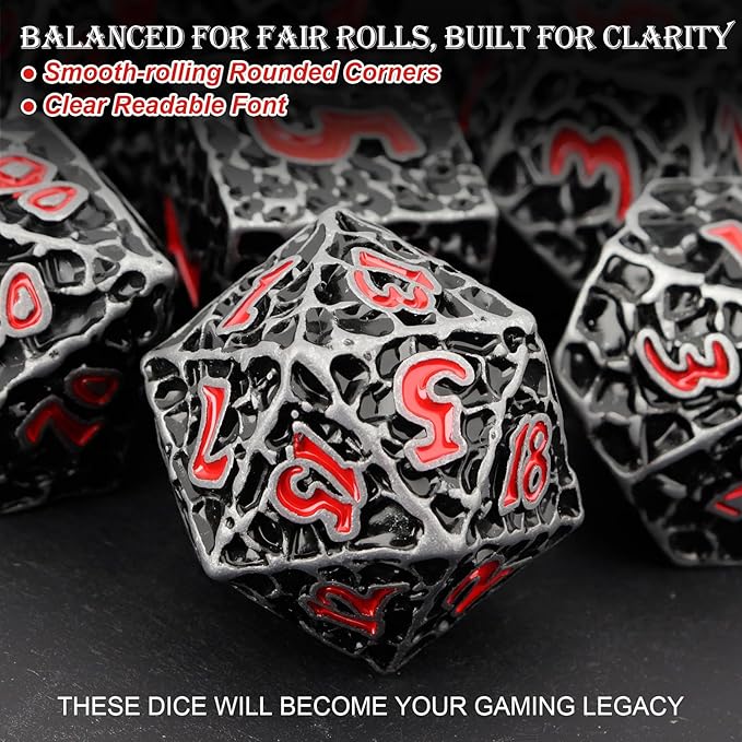 Haxtec DND Dice Set Polyhedral D&D Dice Compatible - Image 3