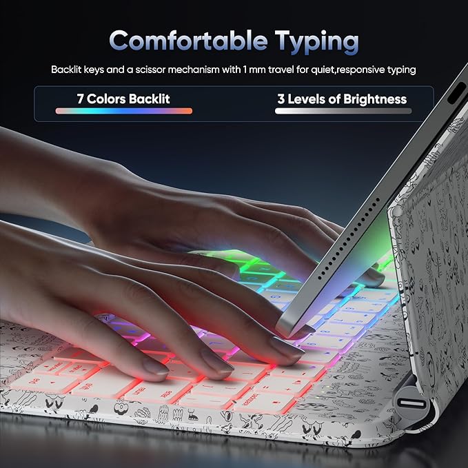 Keyboard Case for iPad Air 11 inch M2/M3 & iPad Pro 11 inch & iPad Air 4th/5th - Image 4