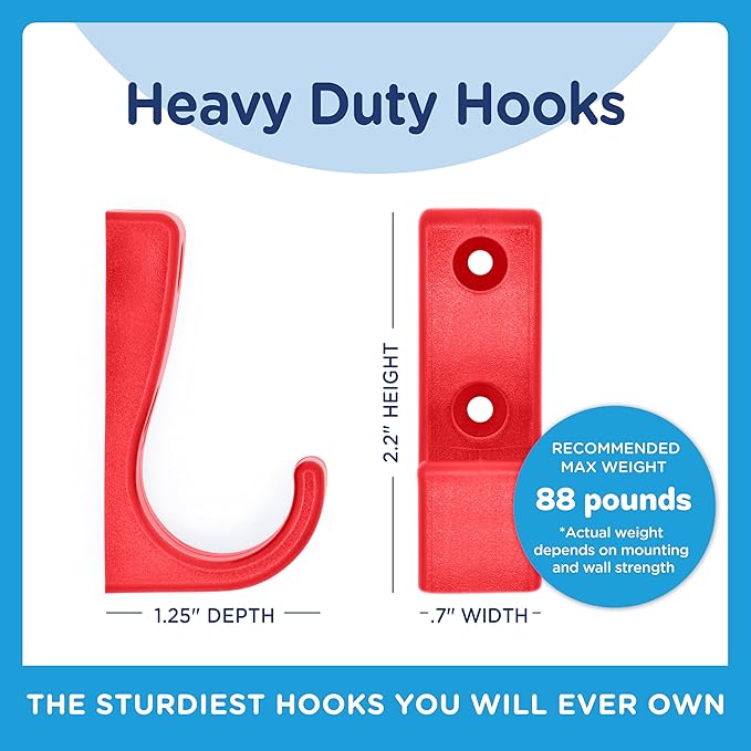 Heavy Duty Hooks for Hanging Coats, Baseball Hats - Image 6