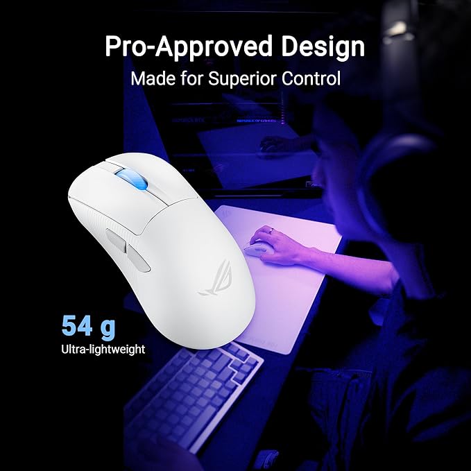 ASUS ROG Keris II Ace Wireless Gaming Mouse – Right-Handed Ergonomic, Tri-Mode - Image 3