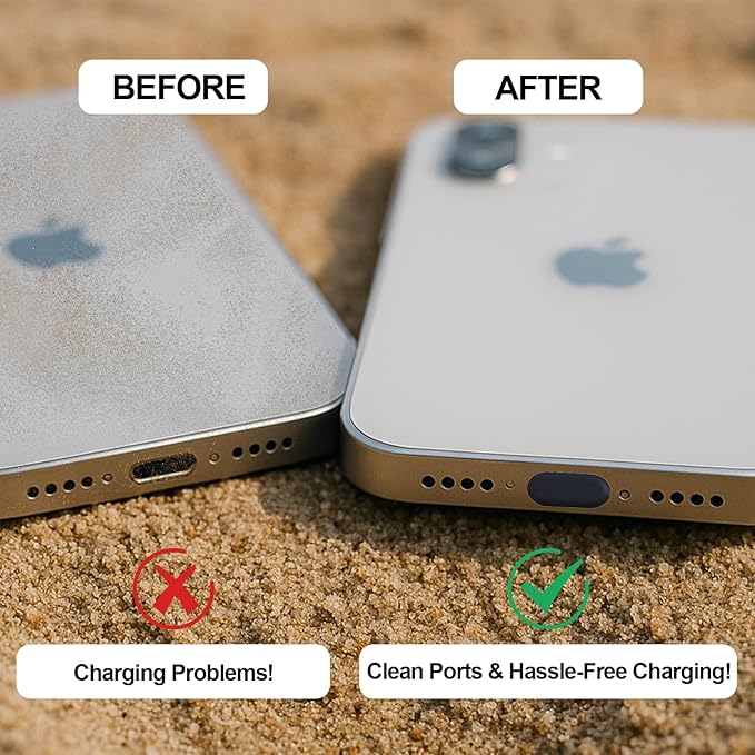 USB C Dust Plugs -Anti Dust Plug Cover Charging Silicone Port Covers - Image 5