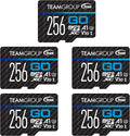 TEAMGROUP GO Card 256GB x 5 Pack Micro SDXC UHS-I U3 V30 4K by TEAMGROUP