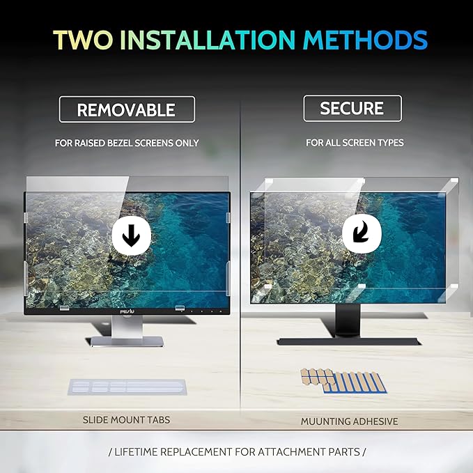 25 Inch Privacy Screen for Computer Monitor 16:9 Aspect Ratio, Eye Protection - Image 3