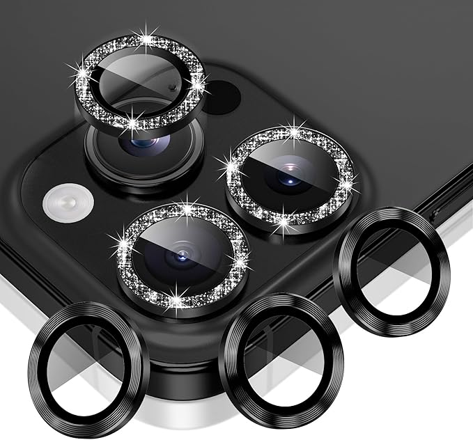 AGVEE 3+3 6 Pack for iPhone 16 Pro 6.3" / 16 Pro Max 6.9" Camera Lens Cover by AGVEE